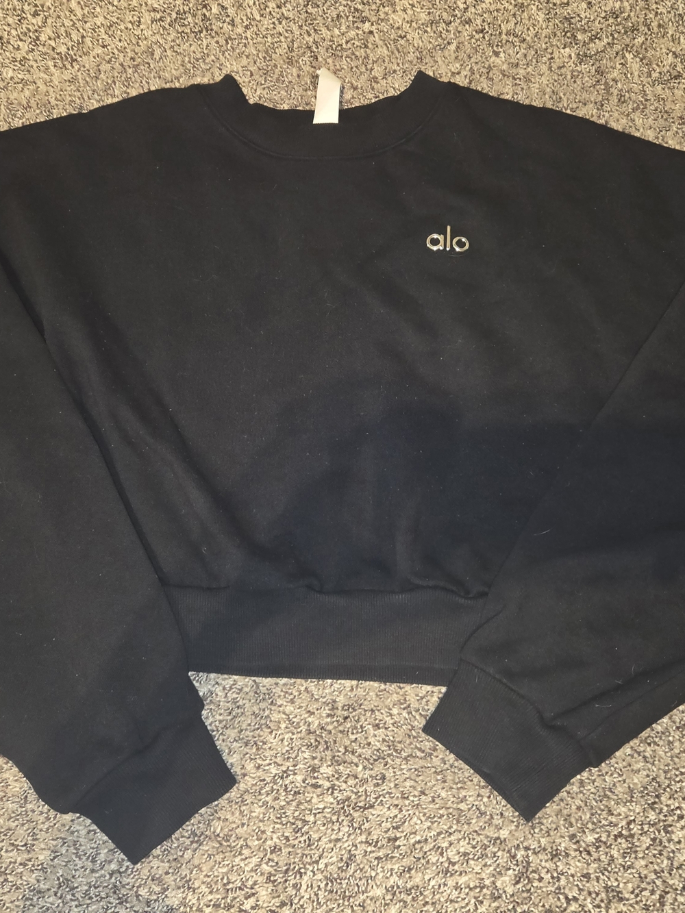 Alo Black Crewneck Sweatshirt